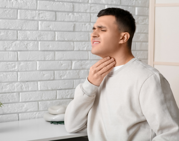 sore throat and snoring